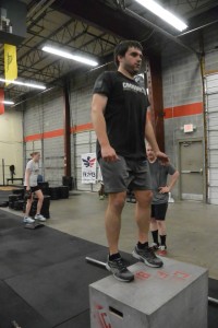 Robert knocking out some box jumps!