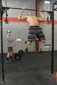 Charles getting after some butterfly pullups !