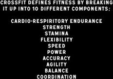 "You are only as fit as you are competent in all of the physical 10 skills" -Coach Greg Glassman, Founder of CrossFit