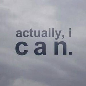 You can do it!