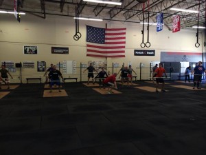 CFBC athletes improving their Olympic lifts.