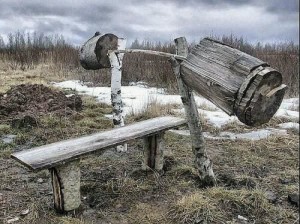 wood bench