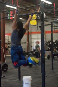 Samantha setting up for another pullup!