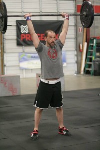 Doug finishing up a thruster during the Open!