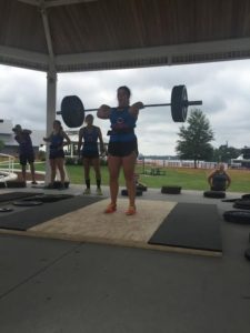 Erin getting some heavy cleans in!